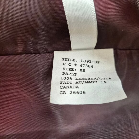 VTG Hide House Collection Eggplant Suede Parka Coat XS (Fits M) Canada NWT Y2K - Picture 13 of 14